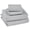 Grey, variant on Levtex Home - Sateen Sheet Set - White - Twin - Fitted sheet, Top Sheet, One Pillowcase - 100% Cotton, 400 Thread Count