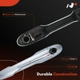 thumbnail image 4 of A-Premium Front Left Driver Side Exterior Door Handle with Keyhole Compatible with Fiat 500L 2014 2015 2016 2017, Chrome, Replace# 5NF30SZVAA, 4 of 8