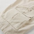 thumbnail image 3 of LEEYNEER Men‘s Big & Tall Cargo Shorts Drawstring Elastic Waist Regular Fit Shorts Summer Fashion 2023 Outdoor Multi-Pocket Work Casual Shorts, 3 of 4