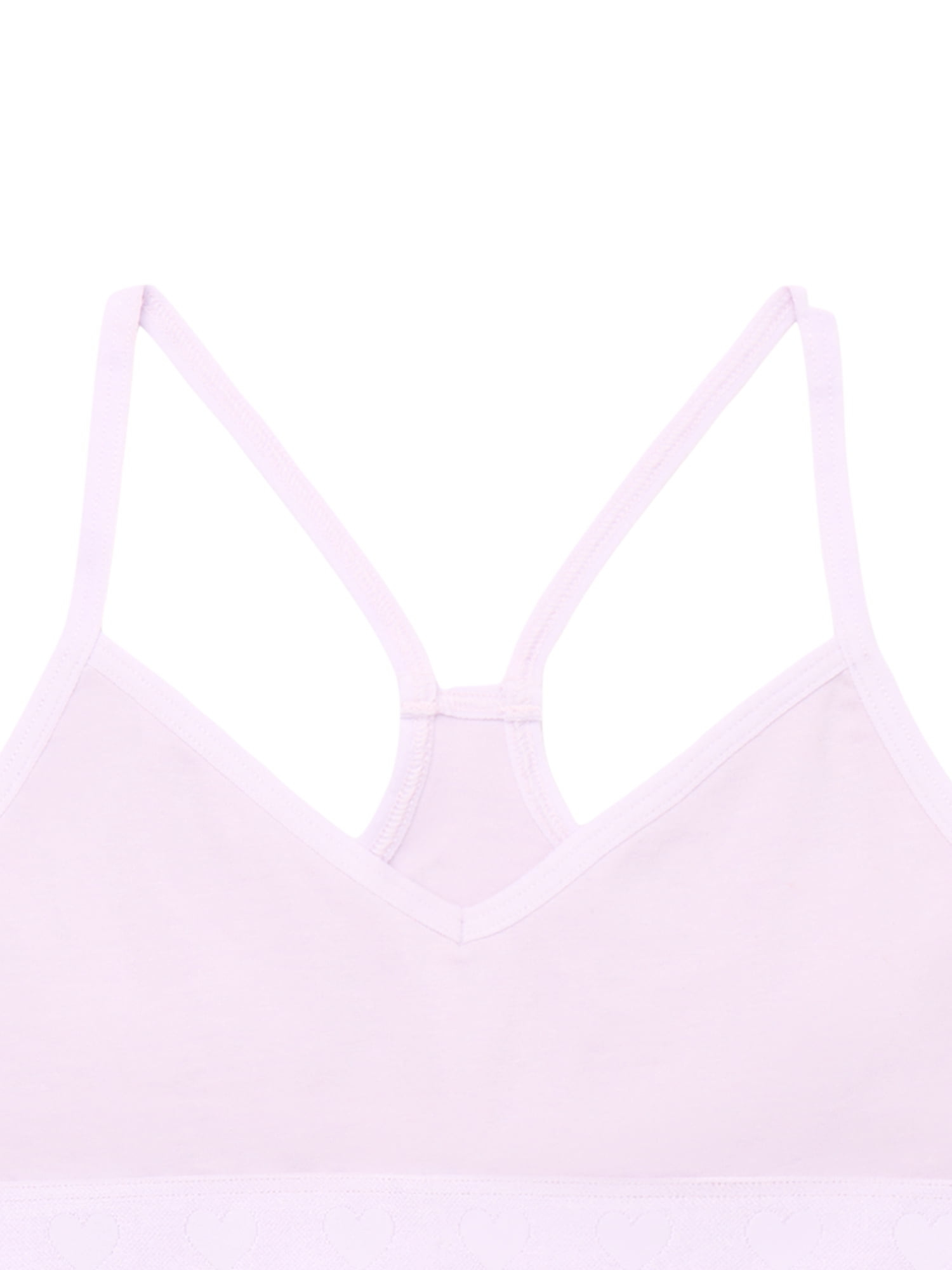 Wonder Nation Girls Cotton Racerback Bralette, 2-Pack, Sizes XS-XXL