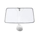 thumbnail image 1 of Protector de parasol plegable para parabrisas que mantiene la cubierta de su vehículo para SUV sedanes. Plata titanio L, 1 of 9