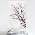 thumbnail image 1 of Flower Tapestry, Cherry Branch with Pink Blossom Traditional Style Illustration Asia Culture Themed, Fabric Wall Hanging Decor for Bedroom Living Room Dorm, 5 Sizes, Pink Black, by Ambesonne, 1 of 1