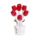 thumbnail image 1 of Figuras de rosas de cristal, regalo de rosas, ramos de flores, adorno para Navidad para mujeres rojo, 1 of 9