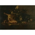 thumbnail image 3 of Christoffel Puytlinck 24x18 Black Modern Framed Museum Art Print Titled - Still Life with Meat and Dead Birds (1660 - 1671), 3 of 5