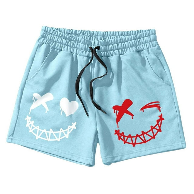 PMUYBHF Pantalons de Randonnée pour Hommes Shorts Graphiques à Lettres Taille à Cordon Shorts d'Entraînement d'Été Pantalons de Pyjama en Polaire Extensible pour Hommes