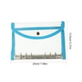 thumbnail image 2 of GETAJGHSD 1Pcs Blue Rectangular Soft Cover Binders for Notepad Secure Storage, 2 of 5