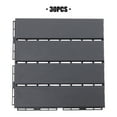 thumbnail image 4 of 30 Pack Plastic Interlocking Deck Tiles, 12 x 12 in Patio Tiles Outdoor Interlocking All Weather Patio Floor Decking for Balcony, Backyard, Garden & Poolside, Dark Grey, 4 of 12