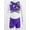 Purple, variant on YEAHDOR Girls 2Pcs Leopard Prints Activewear Set Crop Top Vest with Shorts Sports Athletic Outfit,Sizes 6-14
