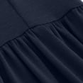 thumbnail image 4 of qucoqpe Women's Summer Casual Short Sleeve Crewneck Swing Dress Flowy Tiered Maxi Beach Dress with Pockets, 4 of 5