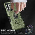 thumbnail image 4 of Allytech for Samsung Galaxy S23 Plus 5G Phone Case 6.6 inch, Ring Holder Kickstand Anti-Fingerprint Non-slip Anti-Drop Heavy Duty Corner Protection Defender Rugged Cover for Samsung S23+ Phone, Green, 4 of 10