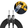 thumbnail image 4 of ikayaa DK Guitar Connecting Cable 6.0 Meters 20ft Instrument Cable Noise Reduction Audio Cable 6.35mm Male Jack Audio Cord for Electric Guitar Bass, 4 of 7