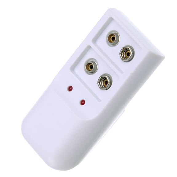 FRCOLOR Durable 9V Li-ion Ni- Battery Charger for Rechargeable 9 Volt Batteries