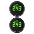 thumbnail image 2 of 2Pc Battery Voltmeter Display Dc7-120V Round Digital Voltmeter with Touch Switch, 2 of 9