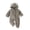 Grey, variant on Gunia Toddler Boys Girls Hooded Pajamas Hooded Winter Romper Jumpsuit Flannel Snowsuit Bodysuit Onesie Clothes Set Coffee 0-3 Months
