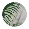 thumbnail image 4 of PIKWEEK with Elastic Edge Palm Leaves Round Tablecloth White, 4 of 8