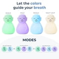 thumbnail image 3 of Mindsight Breathing Buddha Guided Visual Meditation Light, Mindfulness and Breathing Tool for Adults and Kids, Rechargeable Silicone Relaxation Lamp, 3 of 14