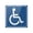 76.2x76.2mm, variant on Disabled Wheelchair Sign Stickers, Disability Sign, Handicap Sign Sticker, Adhesive Sticker Decal, 3''/4'' 2 Sizes