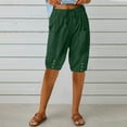 thumbnail image 1 of Timegard Womens Shorts Elastic Waisted Drawstring Cinch Bottom Button Half Pants Casual Shorts with Pockets, 1 of 6