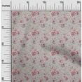 thumbnail image 2 of oneOone Viscose Chiffon Light Gray Fabric Florals Sewing Material Print Fabric By The Yard 42 Inch Wide, 2 of 4