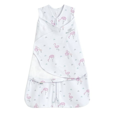 Halo® Sleepsack® Swaddle, 100% Cotton, Flamingos, Newborn Girls, 0-3 Months