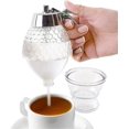 thumbnail image 2 of Glass Sugar Container Dispenser - Finger Trigger Jar for Coffee, 8 Oz 10*14.5*8cm Clear, 2 of 5