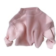 thumbnail image 1 of Barboteuse Chandail pour Bébé Fille Chandail Tricoté pour Bébé Fille Garçon Blouse Chandail Molleton Chaud Col Ras du Cou Manches Longues, 1 of 6