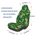 thumbnail image 3 of Wukai Cat St Patrick's day Full Set Car Seat Covers with Soft Padding Universal Auto Front Seats Protector and Cushion Mat, 3 of 5
