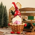 thumbnail image 4 of Costeam Christmas Candy Bowl Gnome Storage Basket Winter Candy Dish Woven Holder Servers for Christmas Holiday Table Desk Party Gift Decoration Home, 4 of 6