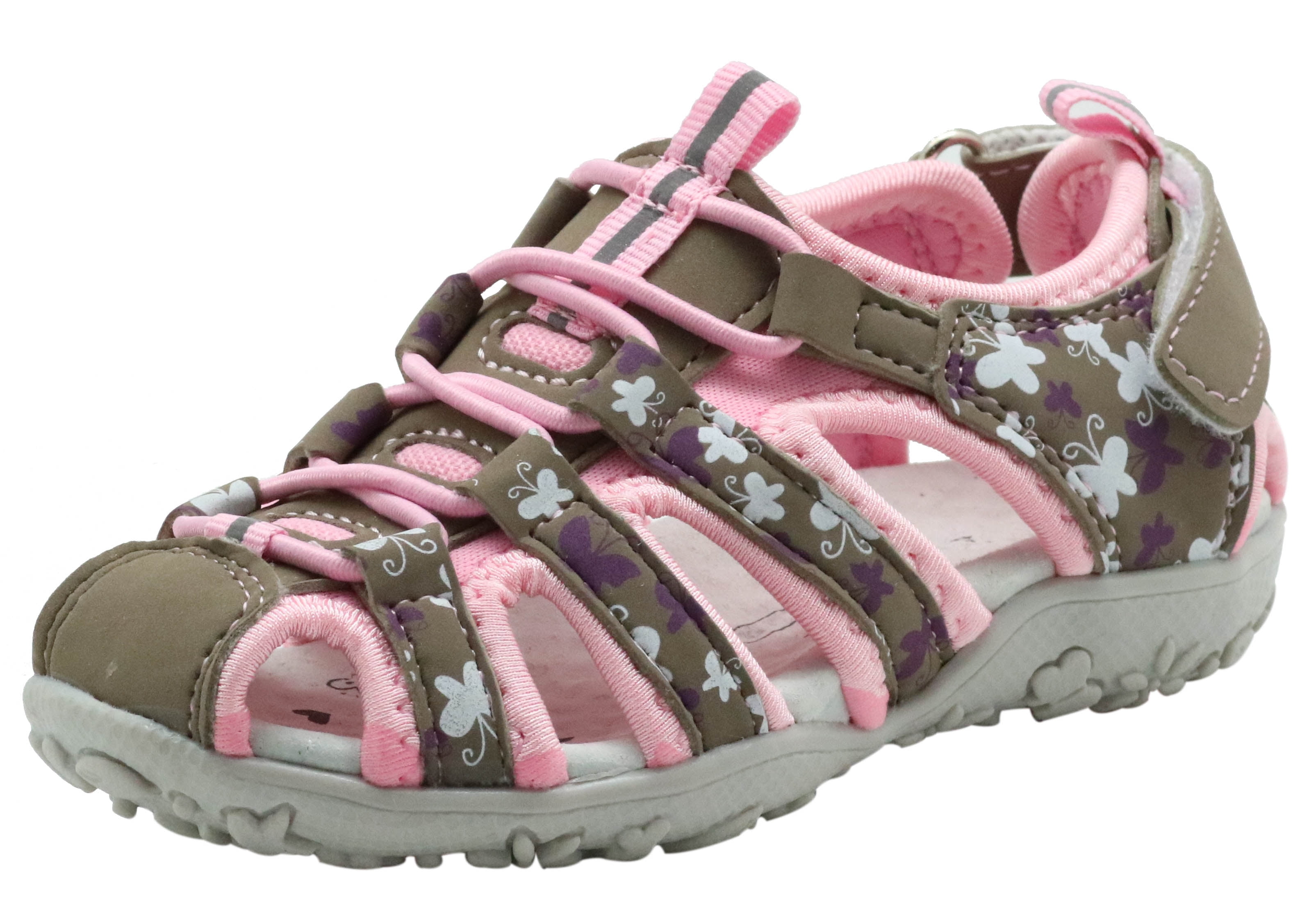 Toddler/Little Kid Apakowa Baby Girls Summer Cloesed Toe Sandals with Arch Support