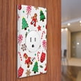 thumbnail image 3 of WIRESTER 1-Gang 1.406-Inch Hole Device Telephone/Cable Blank Receptable Wall Plate Cover, Christmas Cookies Gingerbread, 3 of 6