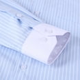 thumbnail image 5 of TANSILING Men's Long Sleeve Casual Striped Button Down Shirt, 5 of 6