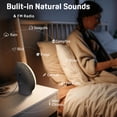 thumbnail image 4 of Wake Up Light Sunrise Despertador para niños, personas que duermen mucho, dormitorio, con simulación de amanecer, ayuda para dormir, alarmas duales, radio FM, repetición, luz nocturna, luz diurna, 7 c, 4 of 5