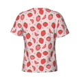 thumbnail image 6 of Vsdgher Strawberry Print Men's Dry Fit Mesh Athletic Shirts Moisture Wicking Tennis T-Shirt Tops, 6 of 9