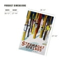 thumbnail image 4 of Lantern Press 1000 Piece Jigsaw Puzzle, Steamboat Springs, Colorado, Colorful Skis, 4 of 5