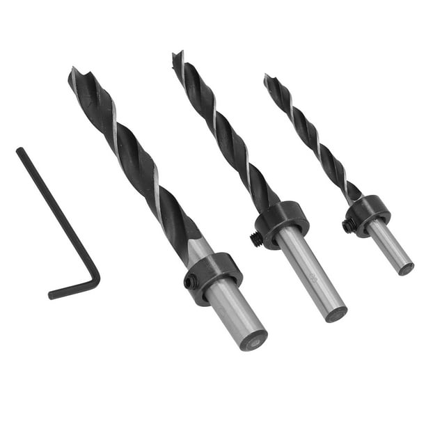 Tbest Drill Bits High Carbon Steel Woodworking Drill With Stop Collar For Plastic Parts For Wood For Acrylic