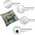 thumbnail image 4 of BANET Hopyeer Throw Pillow Covers Decor What Happens at The Lake Stays at The Lake Quote with Exciting Drift Boat Pillowcase Decor Outdoor Car Chair Cushion Cover 12x12in, 4 of 5