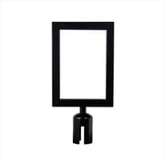 8 x 11 in. Sign Mount with Portrait Sign Frame - Black Finish