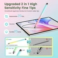 thumbnail image 3 of Antier Stylus Pens for Touch Screens, 10-Pack 2-in-1 Universal Touchscreen Stylus Pens for iPad, iPhone, Android, Samsung, Tablets, Laptops & More - Includes 20 Replacement Nibs, 3 of 9