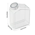 thumbnail image 3 of Fesfesfes Airtight Grain Dispenser,Clear Pantry Organizer for Flour, Rice, Sugar Storage, Container with Silicone Ergonomic Pouring Spout clear, 3 of 5