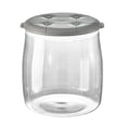 thumbnail image 3 of Clear Toy Storage Bucket Toy Box Chest Portable Dustproof Building Blocks Storage Box Shoe Stool for Kids Room Household Kitchen Indoor Column Gray, 3 of 9