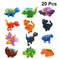 thumbnail image 2 of 20pcs PVC Dinosaur Finger Rings Funny Cartoon Finger Puppets Party Favors for Children Kids (Random Color), 2 of 7