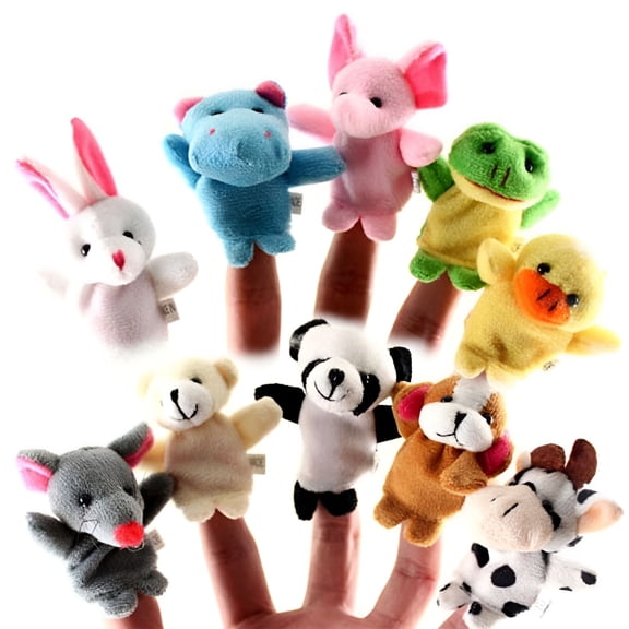 BESTSKY 10Pcs Finger Puppets For Toddlers 1-3 Finger Puppets Animals For Toddlers 1-3