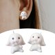 thumbnail image 5 of 2 pendientes de de dibujos animados para fiesta de cumpleaños, boda EstiloF Yuyangstore Pendientes Conejo, 5 of 8