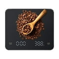 thumbnail image 1 of B-Qtech Rechargeable Coffee Scale, 3kg/0.1g Precision, Timer, Invisible Screen, Measures G/oz/ml (Black), 1 of 7
