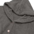 thumbnail image 5 of kaondbfi Long Plush Jackets for Stylish Women Plus Size Button Down Fuzzy Fleece Coat Womens Pullover Tops, 5 of 5