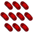 thumbnail image 2 of 10pcs LED Oval Clearance Light 12V 24V Super Bright Car Oval Side Marker Light Durable Truck Tail Lamp Auto Front and Rear Side Indicator Amber Light for Car Trailer Pickup Van (Red), 2 of 10