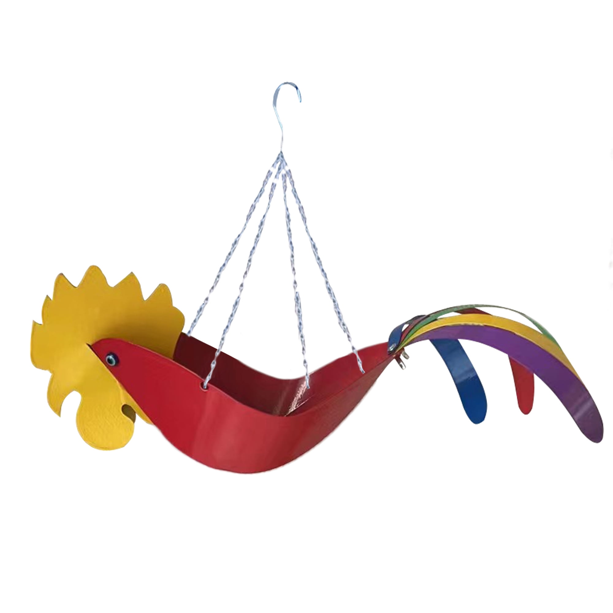 wybzd Hanging Flower Pot Flying Parrot Flamingo Flower Pot with Chain