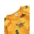 thumbnail image 4 of Qiylii Baby Tracksuit, Cartoon Dinosaur Long Sleeve Pullover Tops + Pants, 4 of 6