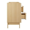 thumbnail image 3 of Render 48" Double Sink Compatible (Not Included) Bathroom Vanity Cabinet in Oak, 3 of 7