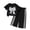 ZA-Black, variant on Karoyedx Baby Girls' Clothing Toddler Girl Clothes Print Short Sleeve Top Pants Outfits Girl Spring and Summer 2-Piece Set Red Size,4-5 Years